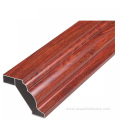 Wood grain treated aluminum extruded shutters